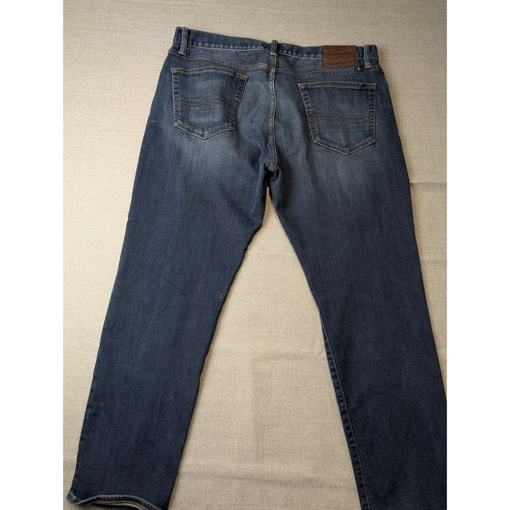 Lucky Brand 121 Heritage Slim Jeans Mens 38x30 Blue Medium Wash Denim 7M12700 - Picture 9 of 15
